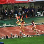 日本陸上競技選手権大会の競技写真